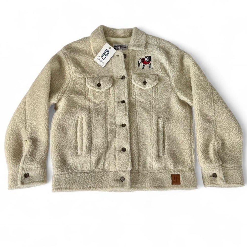 University of Georgia/UGA Pressbox Sherpa/Fur Jacket